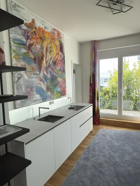 Penthouse-Designstudio mit Balkon & Aufzug - Neubau 2022 - Möbliert - 1.590 € warm — photo 1